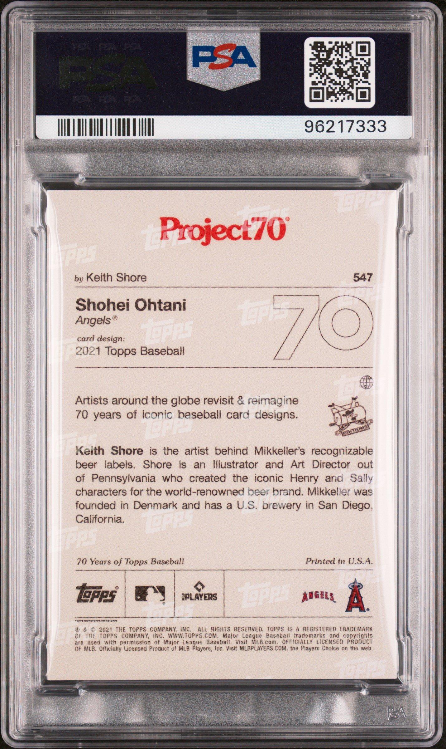 2021 Topps Project70 547 Shohei Ohtani PSA 9 Graded Card | GameStop