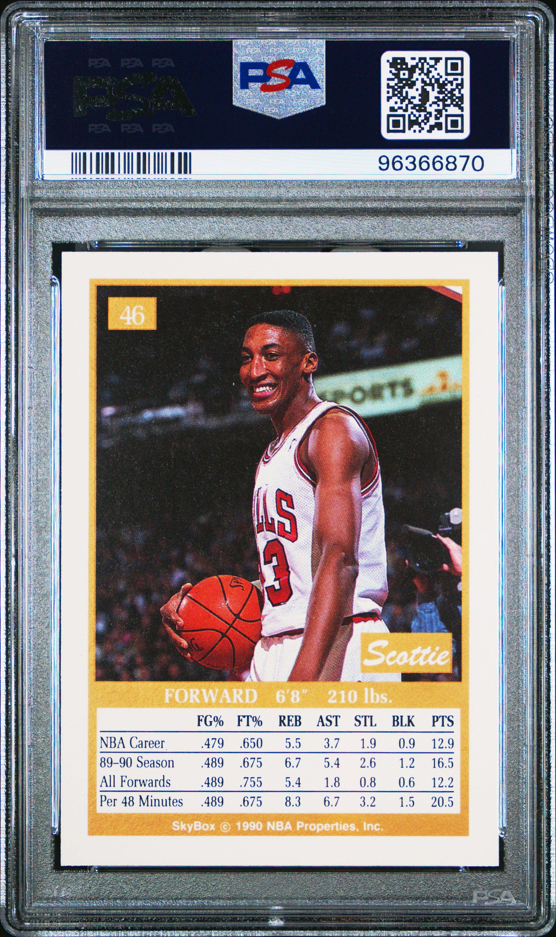 1990 Skybox 46 Scottie Pippen PSA 10