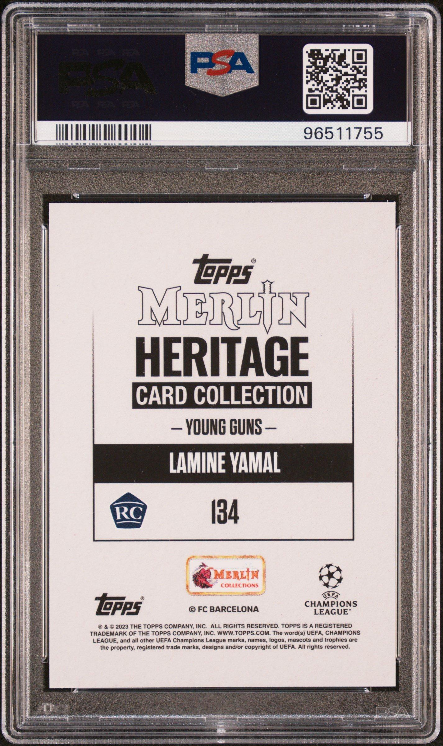 2023-24 Topps Merlin Heritage Uefa Club Competitions 134 Lamine