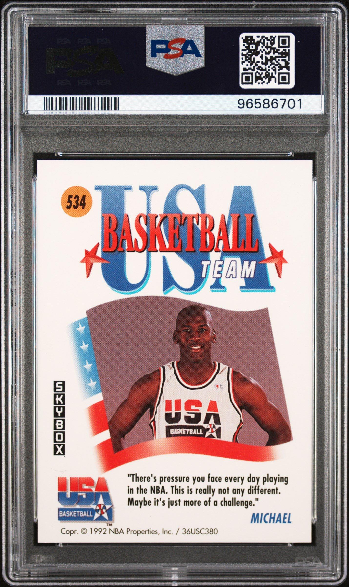 1991 Skybox 534 Michael Jordan Usa PSA 10