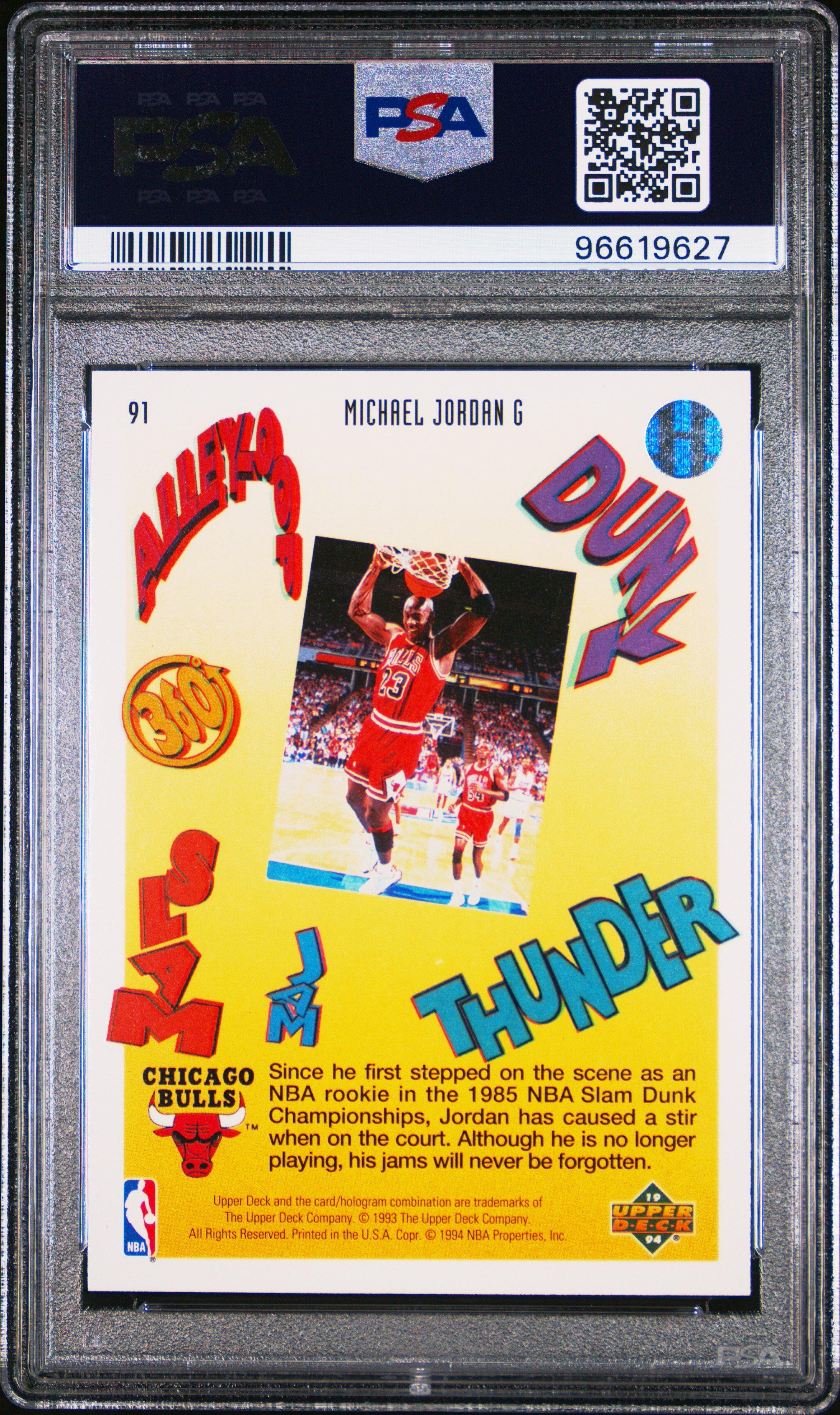 1993 Upper Deck Pro View 3-d 91 Michael Jordan PSA 9