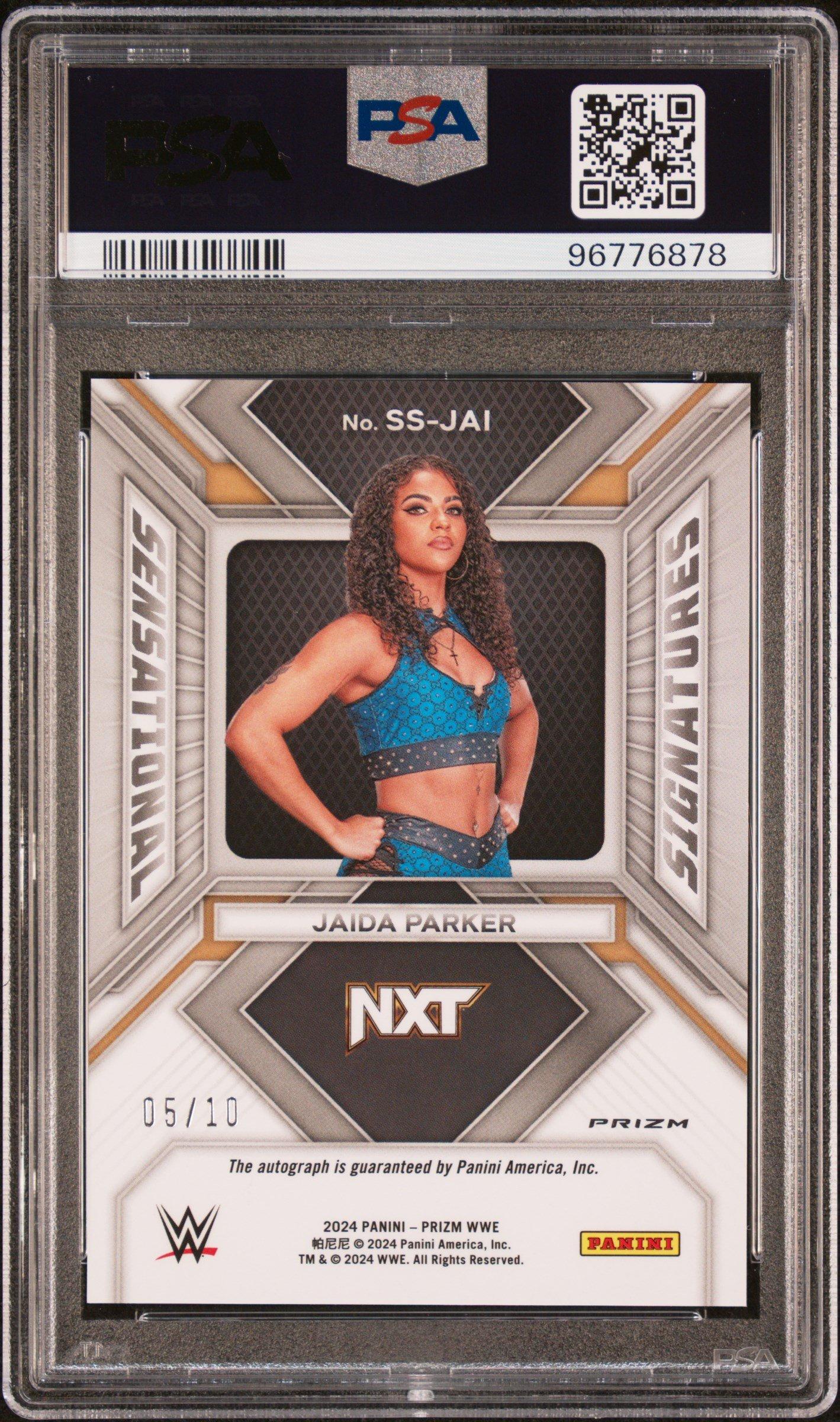 2024 Panini Prizm Wwe Sensational Signatures Ssjai Jaida Parker
