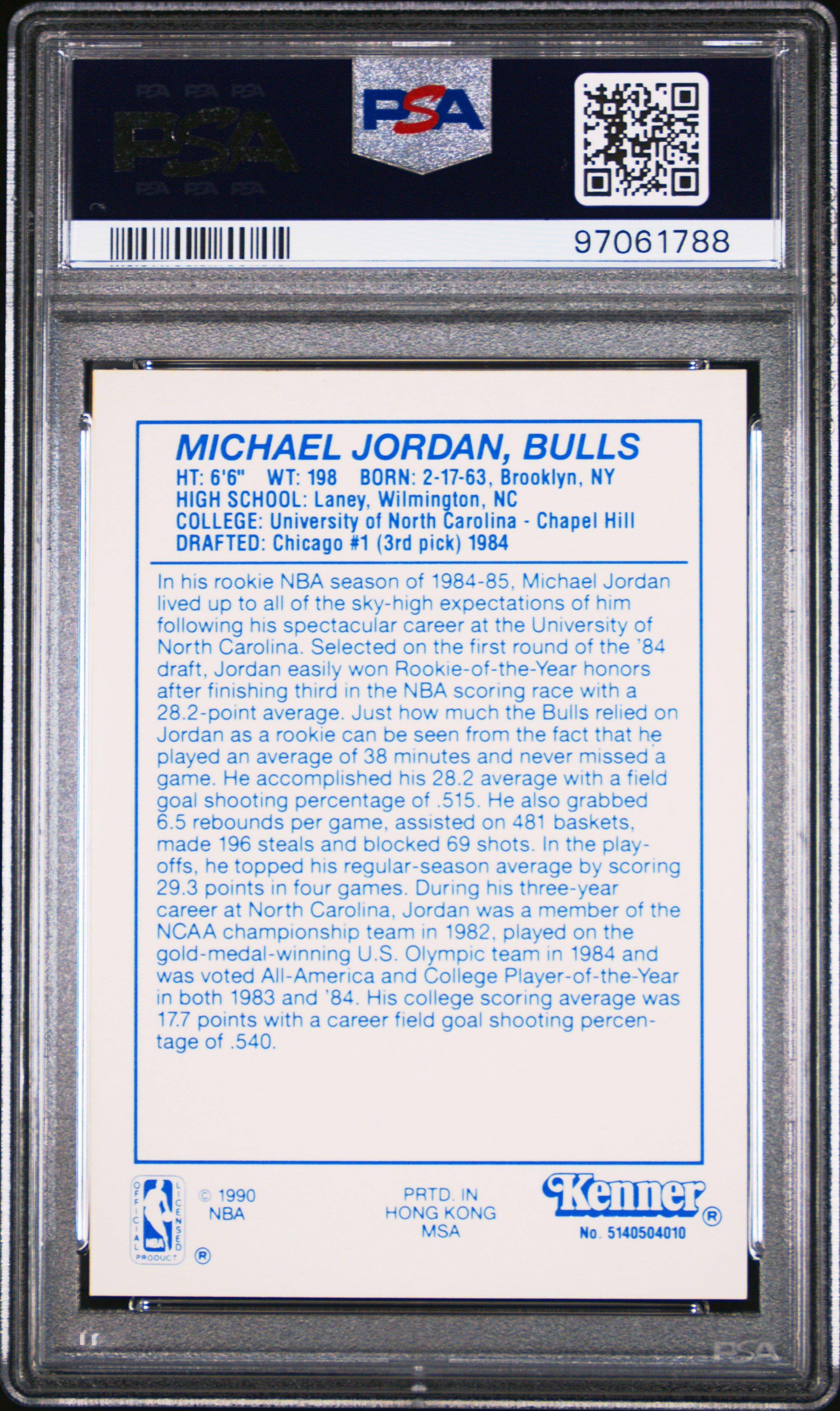 1990 Kenner Starting Line-up Michael Jordan PSA 9