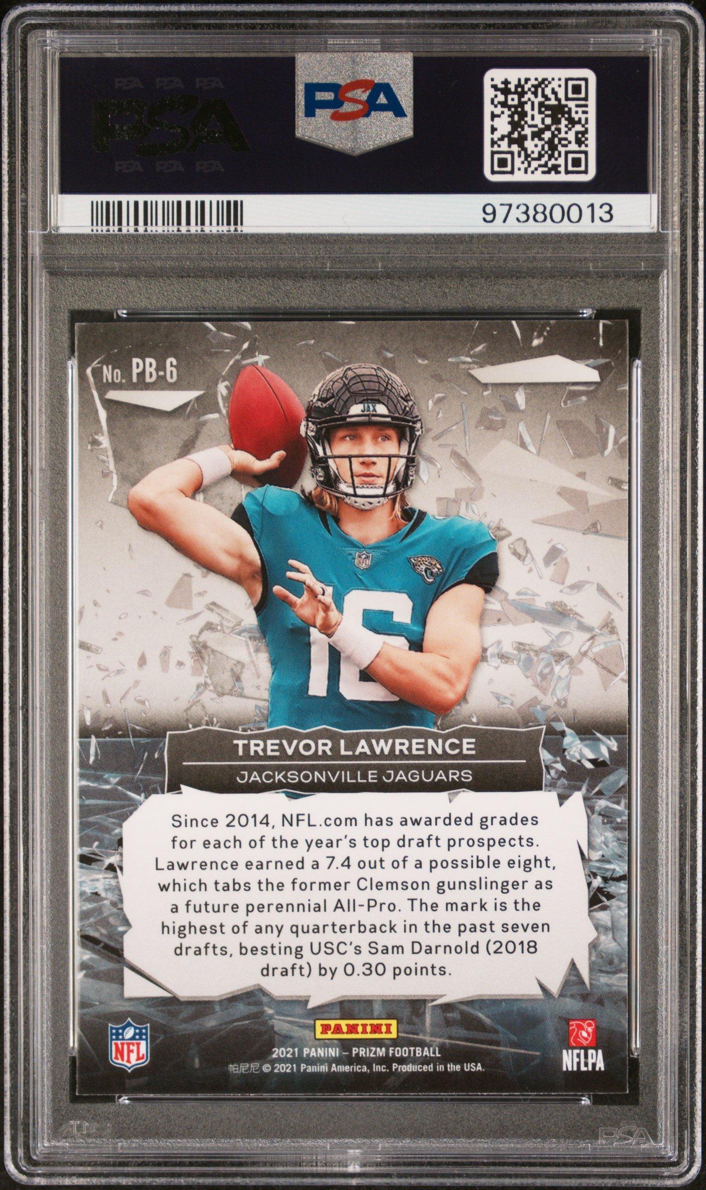 2021 Panini Prizm Prizm Break Pb6 Trevor Lawrence PSA 10