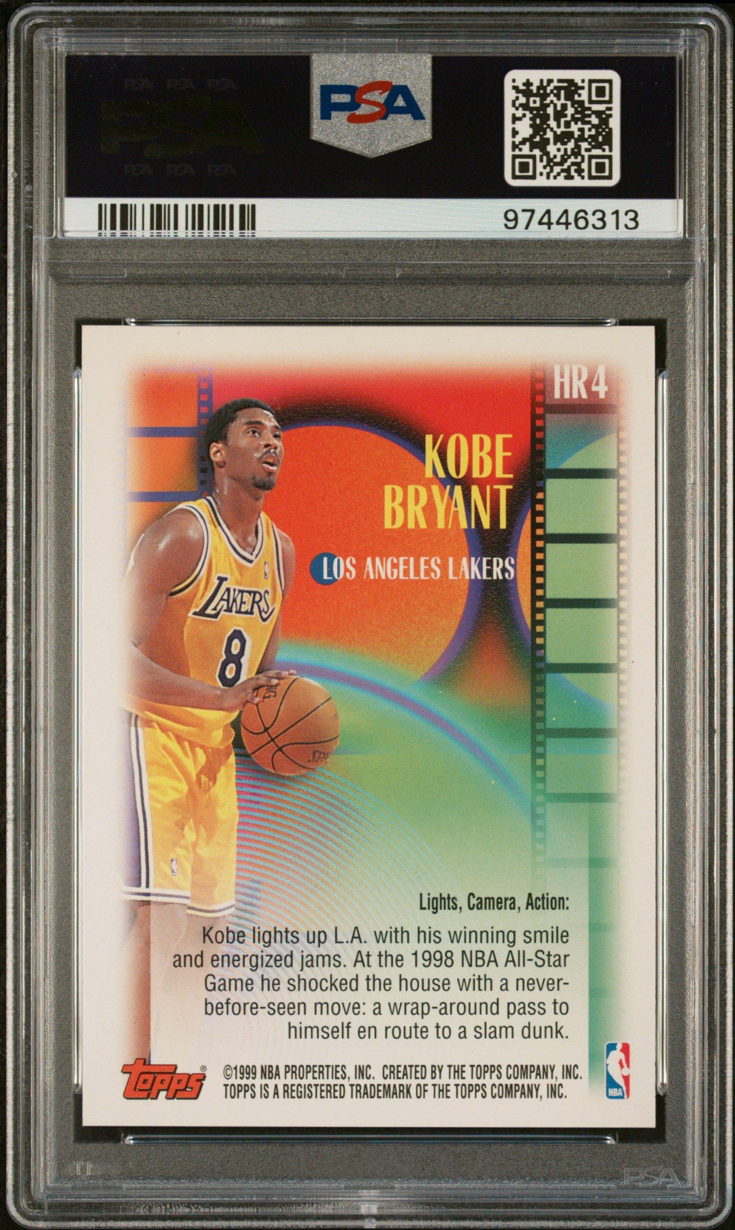 1999 Topps Highlight Reels Hr4 Kobe Bryant PSA 9