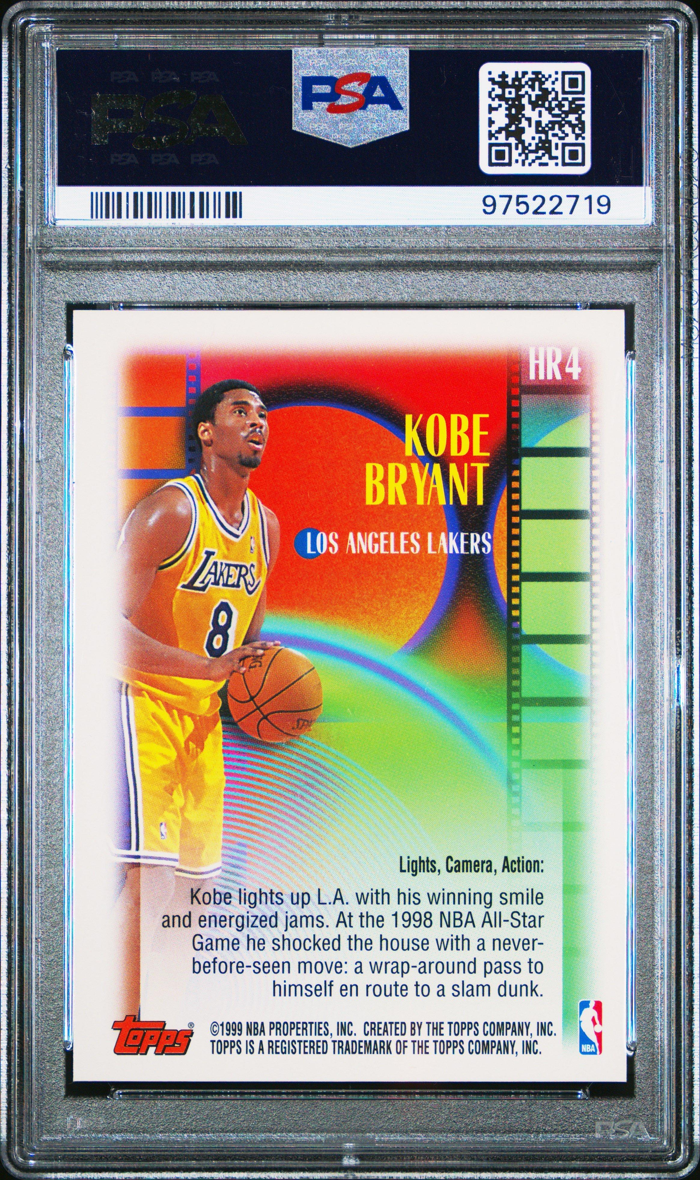 1999 Topps Highlight Reels Hr4 Kobe Bryant PSA 10