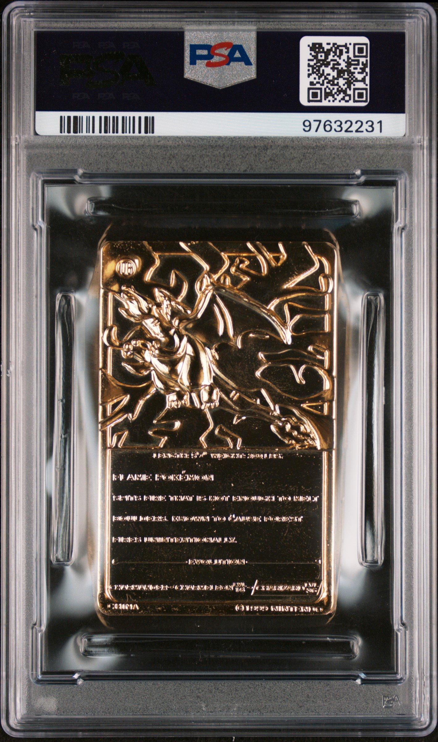 1999 Burger King Pokemon Gold Cards Charizard PSA 8 Graded Card | GameStop