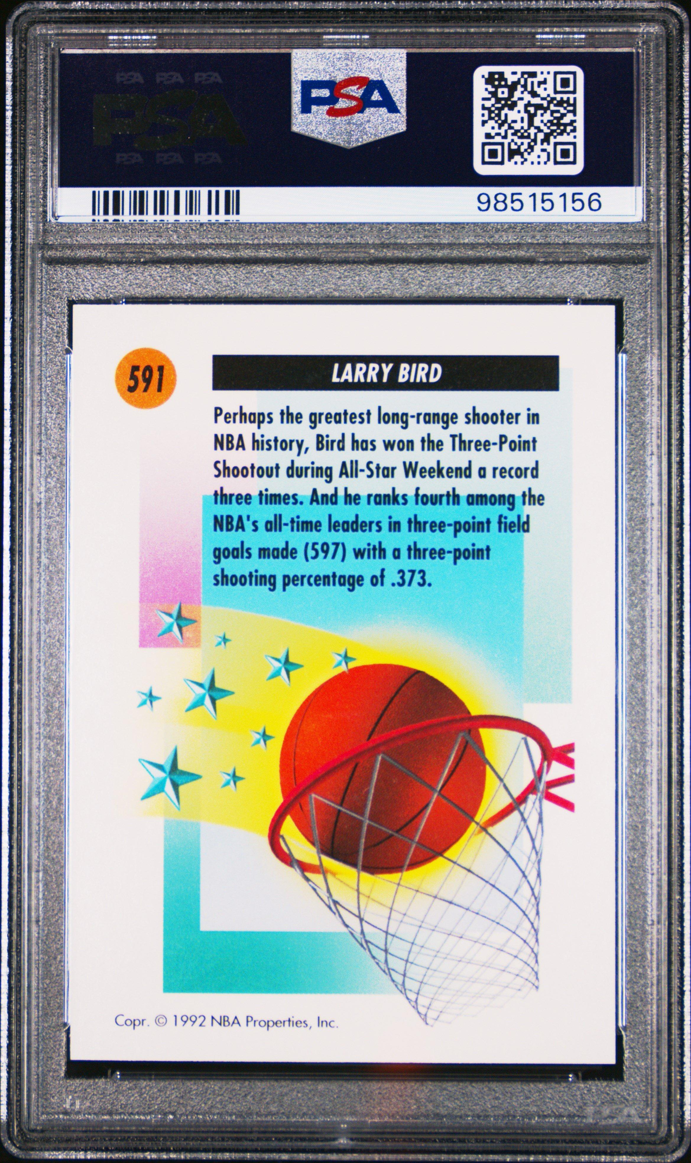 1991 Skybox 591 Larry Bird PSA 10