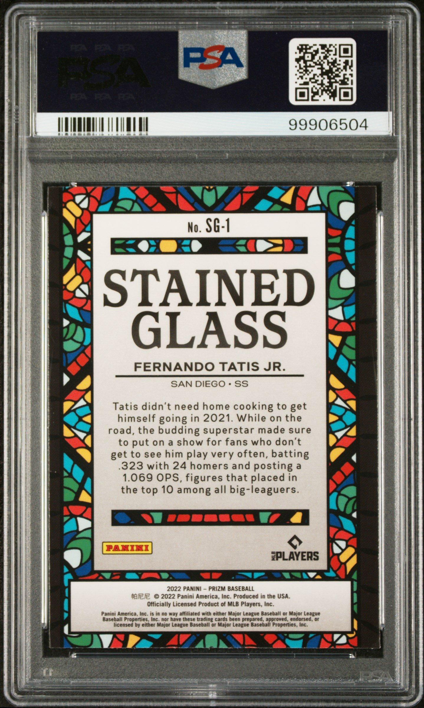 2022 Panini Prizm Stained Glass Sg1 Fernando Tatis Jr. PSA 10