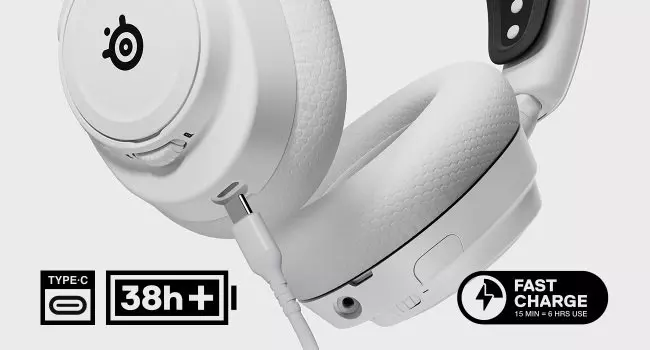 steelseries arctis nova7P wireless 白 Arctis Nova 7P Wireless - White